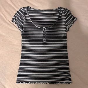 Black and white striped shirt